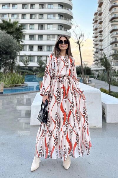 NEW LAVİVA Women's Long Dress - 700-3349