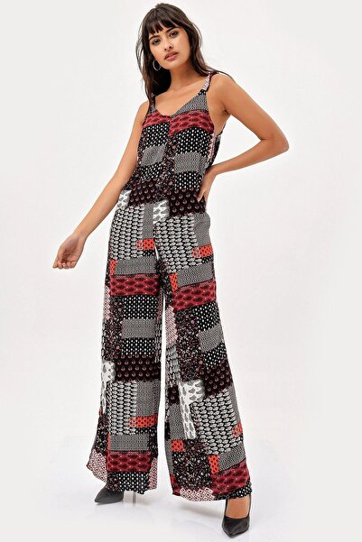 NEW LAVİVA Women's Black Jumpsuit - 700-H5012