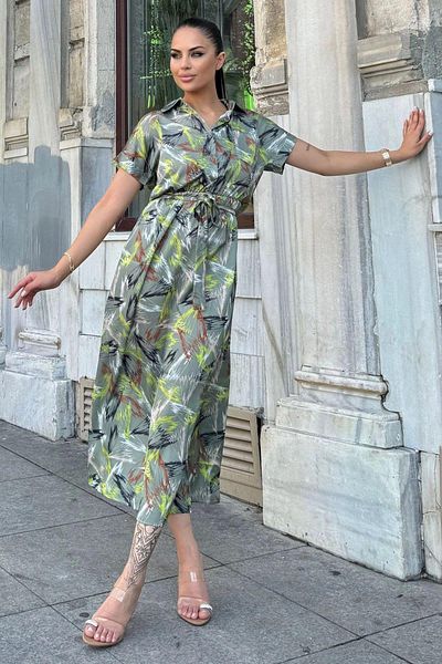 NEW LAVİVA Women's Green Dress - 700-3232