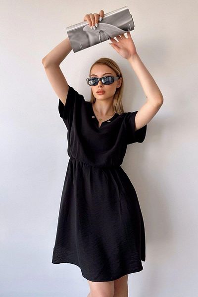 NEW LAVİVA Γυναικείο Μαύρο Φόρεμα - 700-2874