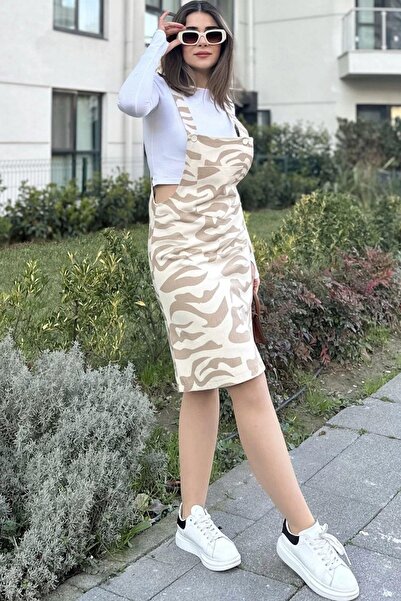 NEW LAVİVA Women's Beige Dress - 700-3568