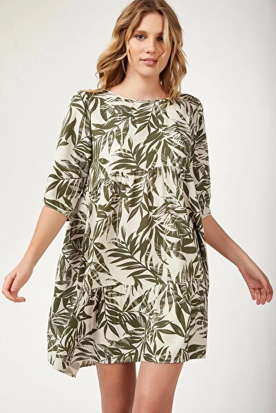 NEW LAVİVA Γυναικείο Πράσινο Φόρεμα - 700-K5397