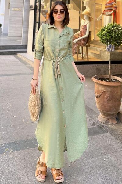 NEW LAVİVA Women's Khaki Dress - 700-2837