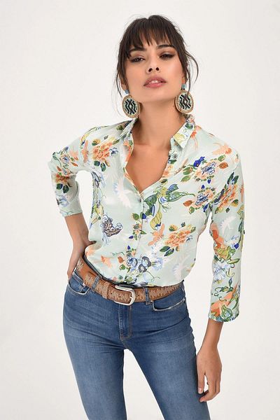 NEW LAVİVA Cămașă în carouri pentru femei - 700-3685
