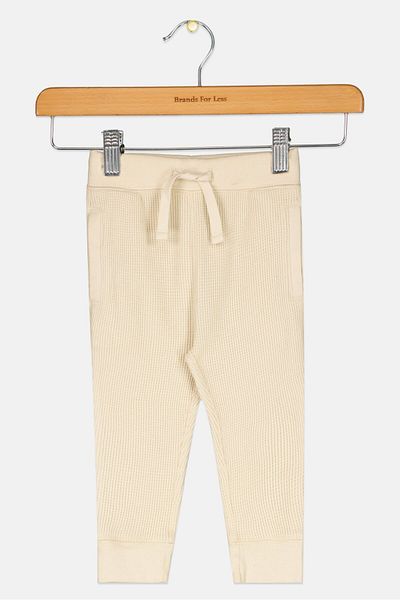 GAP Toddlers Boy Textured Sweatpants, Beige