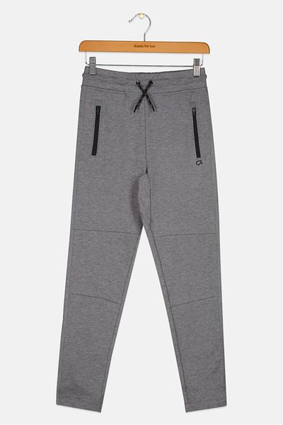GAP Kids Boy Plain Drawsting Sweatpants, Heather Grey