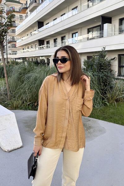 NEW LAVİVA Дамска ежедневна риза - 700-3329