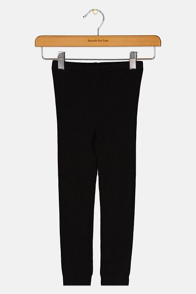 GAP Toddlers Girl Ribbed Pull On Leggings, Black