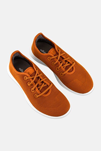 Allbirds Men Tree Runner Lace Up Sport Shoes, Rust