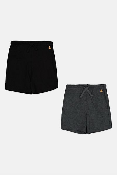 GAP Toddlers Boy 2Pcs Drawstring Embroidered Shorts, Multicolor