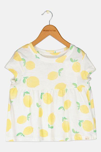 GAP Toddlers Girl Allover Print Dress, Off White