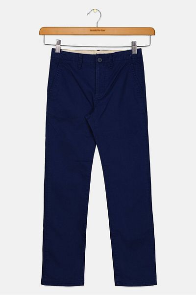 GAP بنطلون سهل الارتداء للأولاد الصغار، أزرق داكن