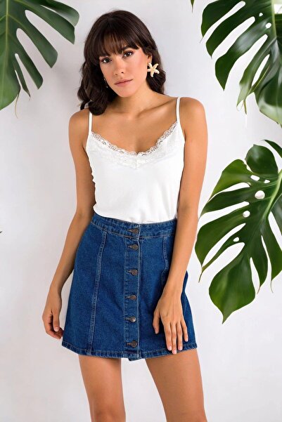 BEES JEANS Γυναικεία Δαντελένια Μπλούζα - 700-K5320