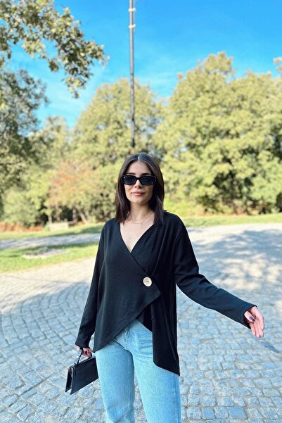 NEW LAVİVA Women's Black Cardigan - 700-3328