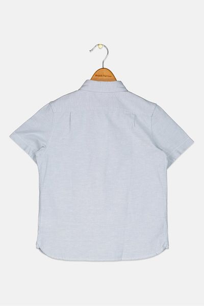 GAP Kids Boy Short Sleeves Casual Shirt, Light Blue