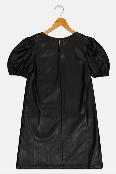 GAP Kids Girl Solid Front Pockets Dress, Black