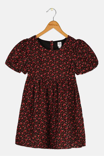 GAP Kids Girl Floral Print Dress, Multicolor