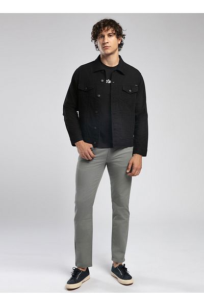 Lee Cooper Ανδρικό μαύρο μπουφάν Regular Fit 252 LCM 231002 PUEBLA ND BLACK