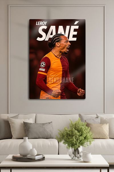 DekorHane Bright Metal Print - Leroy Sane, Decorative Painting