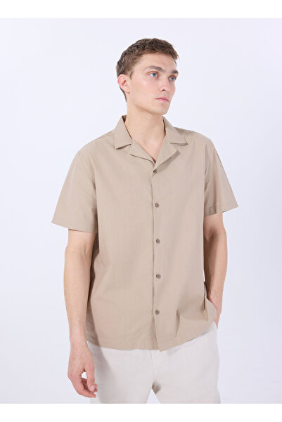 Lee Relaxed Bej Erkek Gömlek L2510128614 Relaxed Fit Gömlek