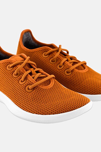 Allbirds Men Tree Runner Lace Up Sport Shoes, Rust