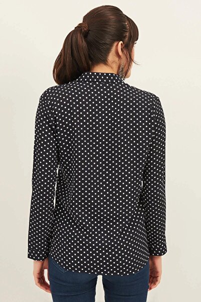 NEW LAVİVA Cămașă de damă bleumarin - 700-T4010-1010