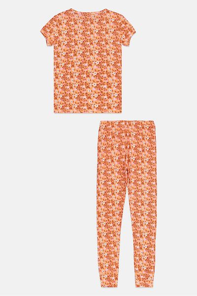 GAP Kids Girl 2 Pieces Floral Print Pyjama Sets, Multicolor