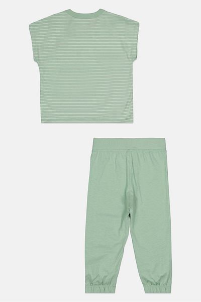 GAP Toddlers Girl 2Pcs Top And Jogger Pant Set, Multicolor