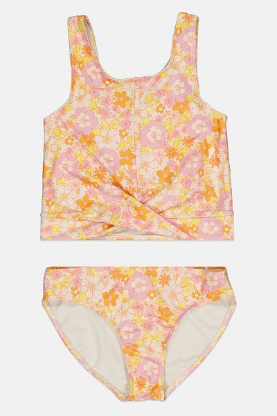 GAP Kids Girl Floral Print Tank Top And Panty Set, Multicolor