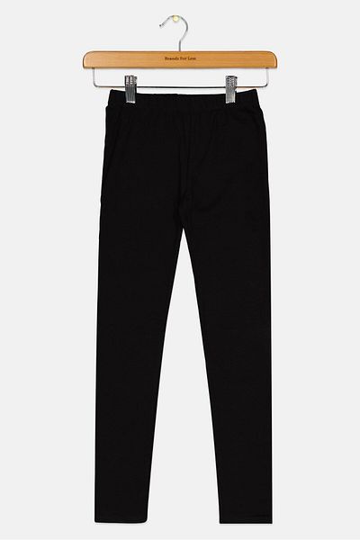 GAP Kids Girl Stripe Pull On Leggings, Black