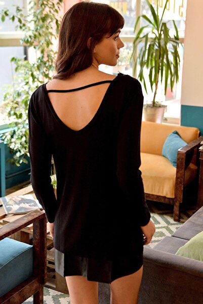 NEW LAVİVA Women's Black Blouse - 700-t4008-1410