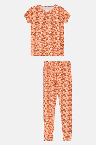 GAP Kids Girl 2 Pieces Floral Print Pyjama Sets, Multicolor