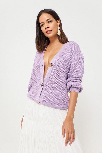 NEW LAVİVA Women's Lilac Cardigan - 700-K5552