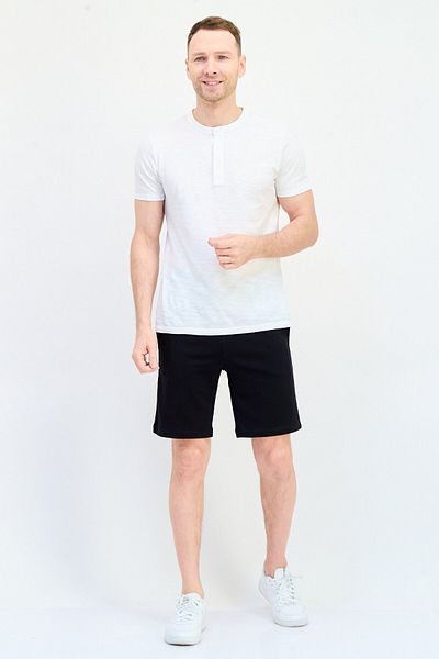 GAP Men Embroidered Logo Basic Shorts, Black