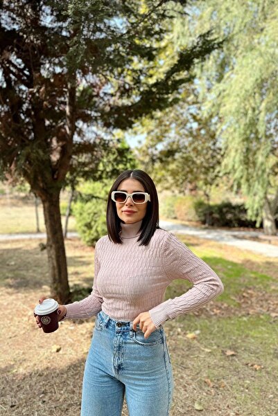 NEW LAVİVA Women's Dusty Rose Blouse - 700-K7523