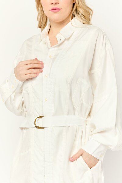 Diesel Women Plain Casual Mini Dress, White