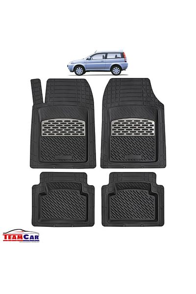 TEAMCAR Covorase Auto ® Tip Tavita Compatibile Honda Hr-v 1 (1999–2006) - Suv Silver