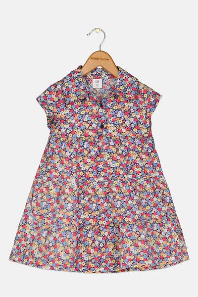 GAP Toddlers Girl Floral Print Casual Dress, Multicolor