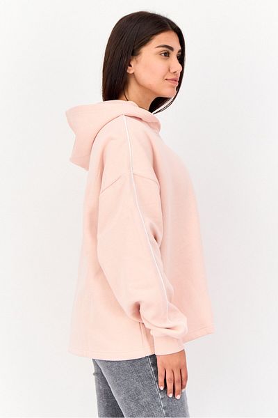 Reebok Women Sportswear Fit Long Sleeves Outdoor Hoodie, Pink