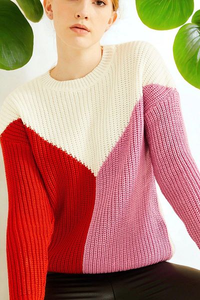 NEW LAVİVA Women's Red Sweater - 700-K5669