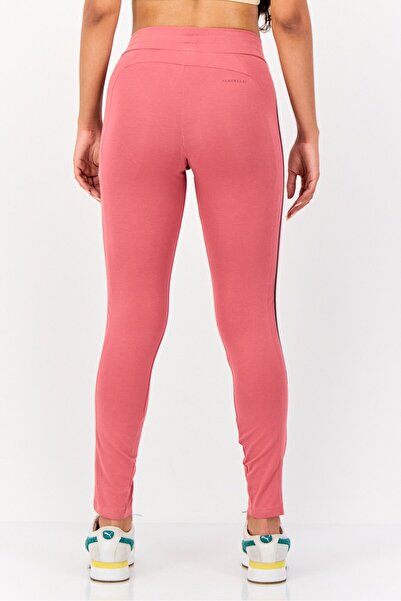 adidas Women Tight Fit Brand Logo Training Leggings, Mauve