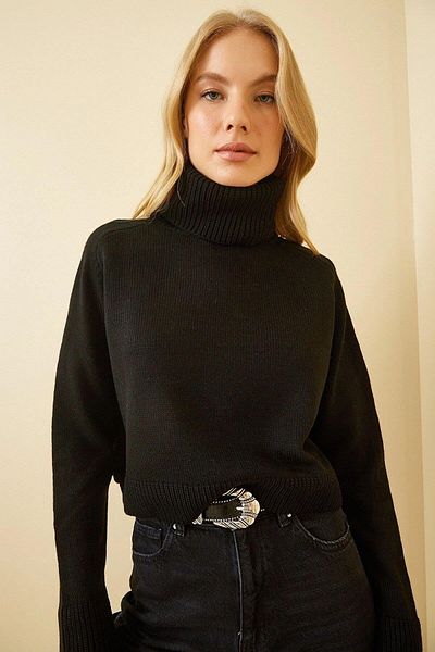 NEW LAVİVA Women's Black Knitwear - 700-K7288