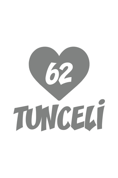 Reysa Tasarım ملصق سيارة على شكل قلب 62 تونسيل 17x17 سم رمادي