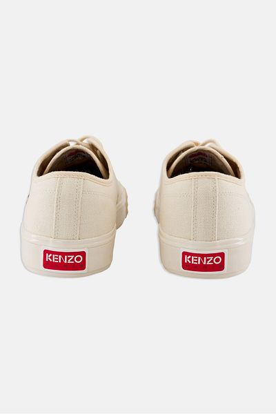 Kenzo حذاء كاجوال برباط للرجال، كريمي