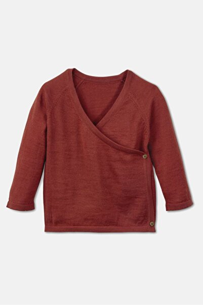 Tchibo Toddlers Boy Knit Wrap Cardigan, Rust