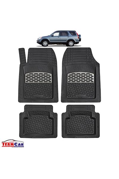 TEAMCAR Covorase Auto ® Tip Tavita Compatibile Honda Cr-v 2 (2001–2006) - Suv Silver