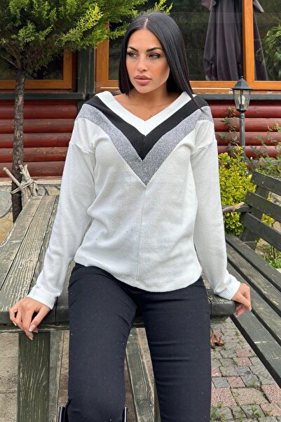 NEW LAVİVA Women's Ecru Blouse - 700-2750