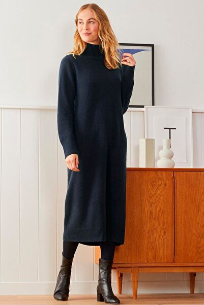 Tchibo Women Knitted Bodycon Dress, Navy