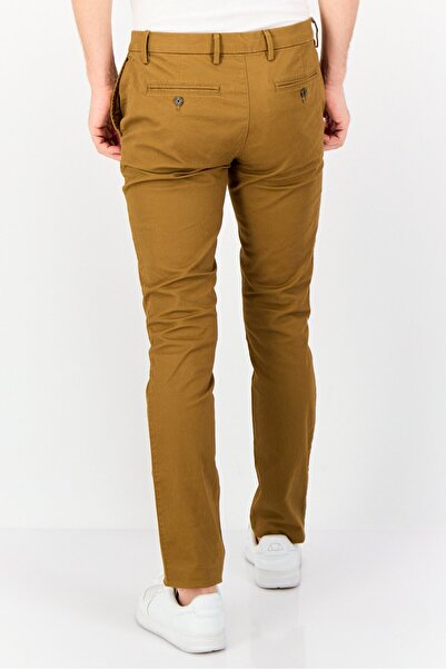 GAP Men Regular Fit Plain Skinny Pants, Brown