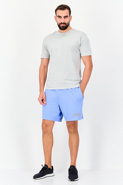 GAP Men Solid Basic Shorts, Light Blue